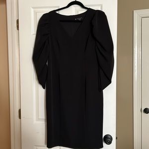 Posh couture black lined black dress